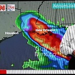 aankondiging hurricane Guatav 31 augustus 2008 op CNN