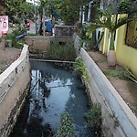 City canal in the old city of Semarang