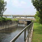 One of the drainage canals in the Tainan Science Park