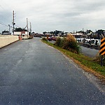 Protection wall on the east side of New Orleans