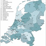 De waterschappen in Nederland - bron Unie van Waterschappen