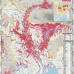 Flooded area in Bangladesh during an extreme flood.