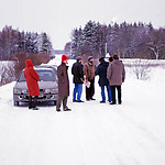 Field trip to a project area under the snow.