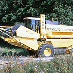 Leased Combine on its way to harvest a crop