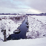 Improved ditch in the snow