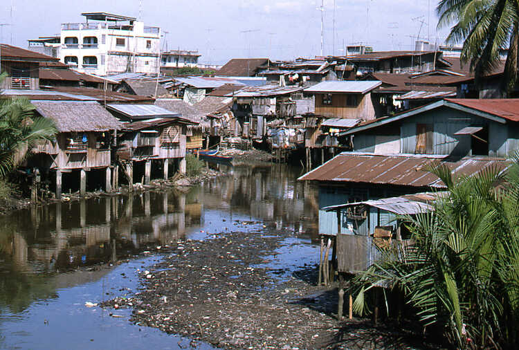 Urban water in Cotabato City.