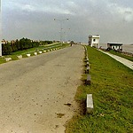 Dike along the Yangtze River upstream of Wuhan.