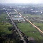 Lowland area in Cambodia from above