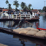 Ferry at one of the water courses